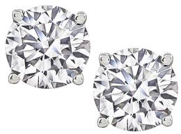 Estate 1.05cttw Diamond Stud Earrings