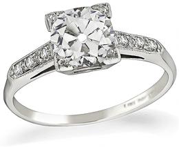 Estate GIA Certified 1.25ct Diamond Engagement Ring