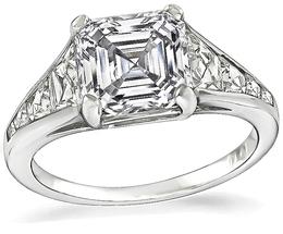 Estate GIA Certified 2.50ct Diamond Engagement Ring