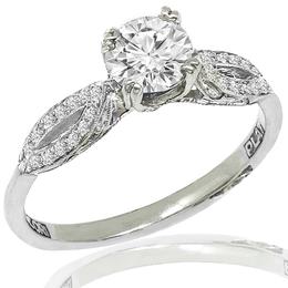 Tacori Diamond Platinum Engagement Ring