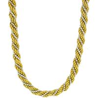 1960s Pearl Gold Rope Necklace