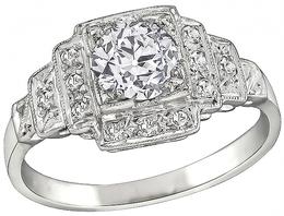 GIA Certified 0.79ct Diamond Engagement Ring