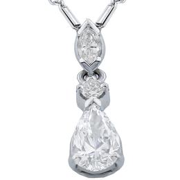 diamond 14k white gold necklace 1