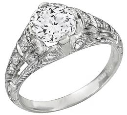 gia certified 0.96ct diamond engagement ring photo 1