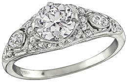 GIA Certified 1.00ct Diamond Engagement Ring