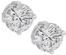 gia certified 1.06ct diamond stud earrings 1