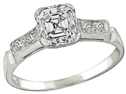 GIA Certified 1.08ct Diamond Engagement Ring