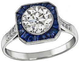 GIA Certified 1.08ct Diamond Engagement Ring