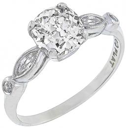 gia certified 1.31ct diamond engagement ring photo 1