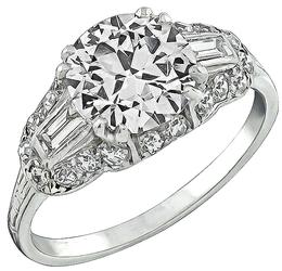 GIA Certified 2.05ct Diamond Engagement Ring Photo 1