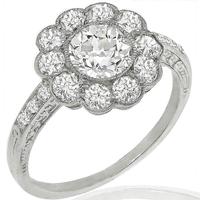 GIA 0.84ct Diamond Platinum Ring