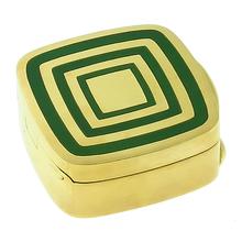 18k yellow gold enamel pill box 1