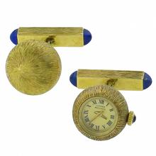 lucien piccard 14k yellow gold watch cufflinks 1