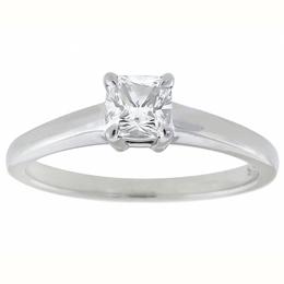  diamond solitaire  platinum engagement ring 1