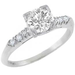 diamond platinum engagement ring 1