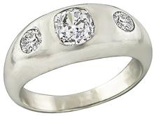 Vintage 1.12ct Diamond Men's Ring