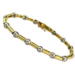 14k yellow and white gold bracelet 1