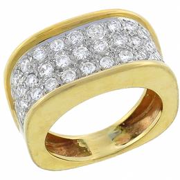 diamond 14k yellow and white gold ring 1