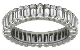 Vintage 2.15ct diamond eternity wedding band pic 1