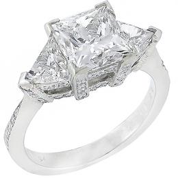 diamond platinum engagement ring 1