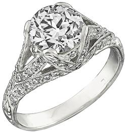 platinum diamond engagement ring 1