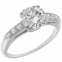 diamond platinum engagement ring 1