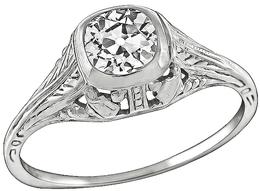 GIA 0.54ct Diamond Engagement Ring