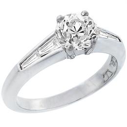 diamond platinum engagement ring 1