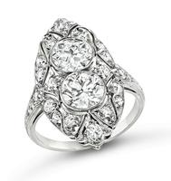 Art Deco 2.00ct Diamond Platinum Ring