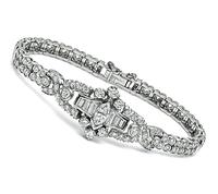 Vintage 4.00ct Diamond Platinum Bracelet