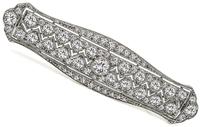 Art Deco 3.00ct Diamond Pin