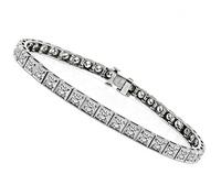 Art Deco 4.20ct Diamond Line Bracelet