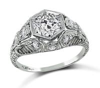 Vintage 0.85ct Diamond Engagement Ring