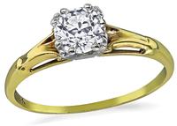 Estate 0.50ct Diamond Engagement Ring