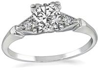 Estate 0.50ct Diamond Engagement Ring