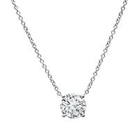 Estate 1.03ct Diamond Solitaire Pendant Necklace