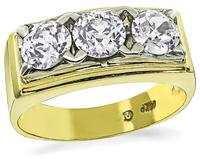 Estate 1.90ct Diamond Gold Ring