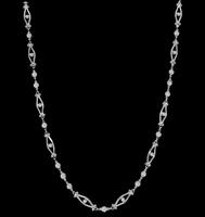 Vintage 2.30ct Diamond By The Yard Necklace