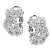 Estate 2.40ct Diamond Gold Earrings