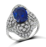 Estate 2.53ct Sapphire 0.86ct Diamond Ring