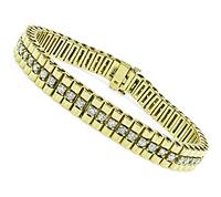 Estate 3.00ct Diamond Gold Bracelet