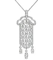 Estate 3.35cttw Diamond Gold Pendant