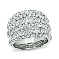 Estate 3.89ct Diamond Gold Ring