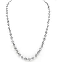 Estate 33.18ct Diamond By The Yard Necklace