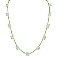 Estate 39.00ct Aquamarine Gold Necklace