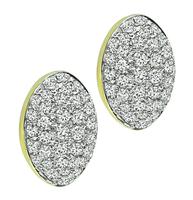 Estate 5.02ct Diamond Gold Earrings