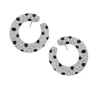 Estate 9.02ct Diamond Onyx Earrings