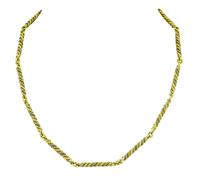 Estate G. Jensen Three Tone Gold Chain Necklace