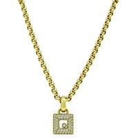 Estate Chopard 0.50ct Diamond Gold Pendant Necklace