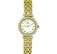 Estate Chopard 0.80ct Diamond Gold Watch